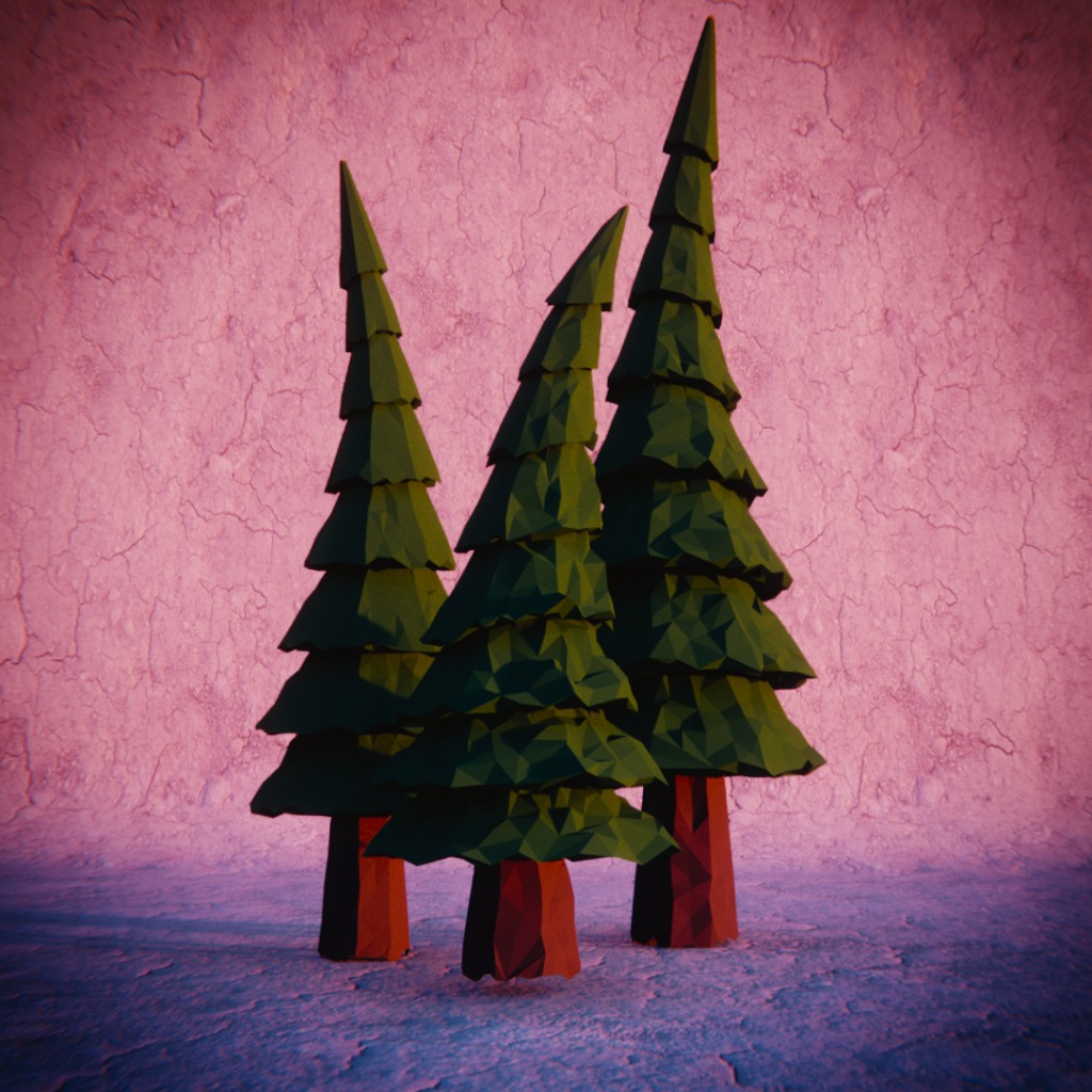 Low Poly Tree Pack preview image 2